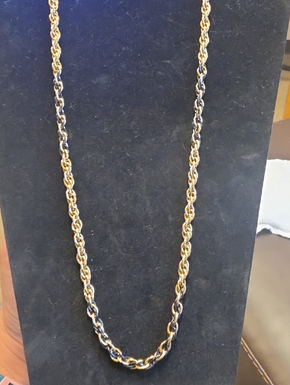 Gold-Tone Rope Chain Necklace - Elegant Women’s Jewelry